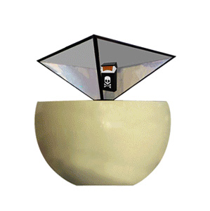 <b>13 inch 360 Degree Inverted Pyramid Holographic Display</b>